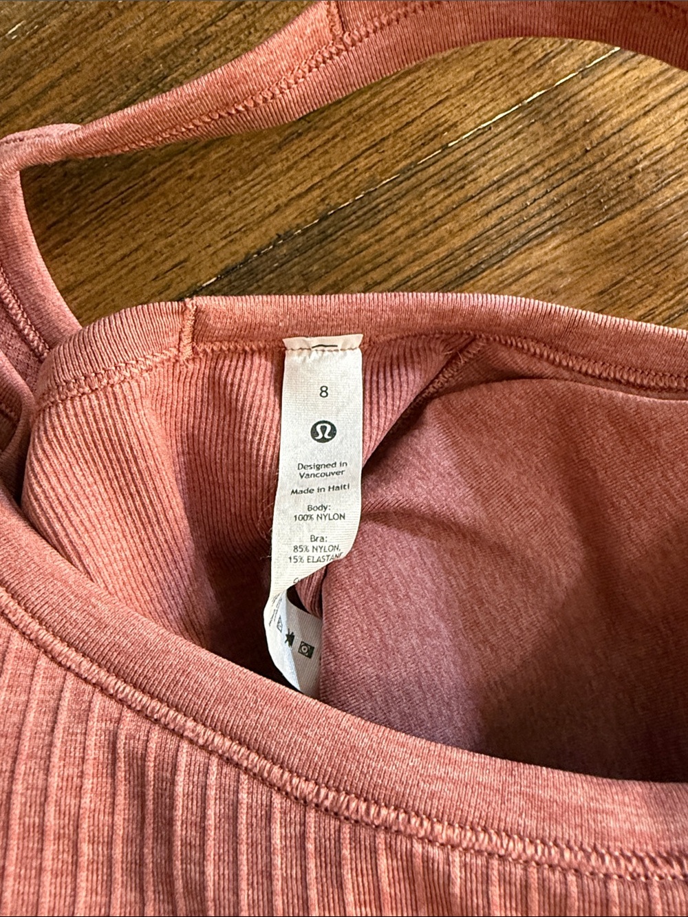 lululemon athletica Ribbed Racerback Tank in Dusty Rose - Picture 7 of 7